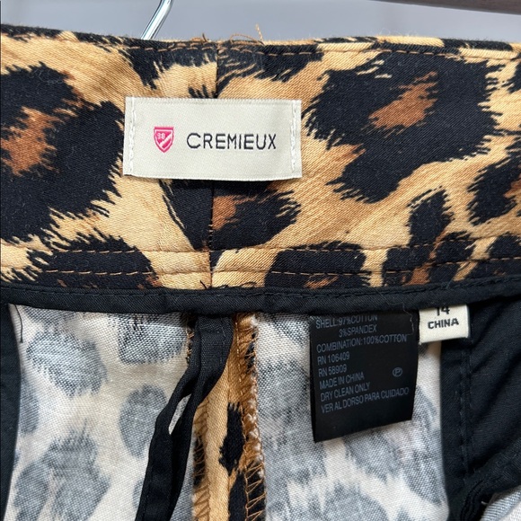 Daniel Cremieux Animal Print Shorts high waisted Shorts with Pockets Size 14 NWT - Picture 4 of 6